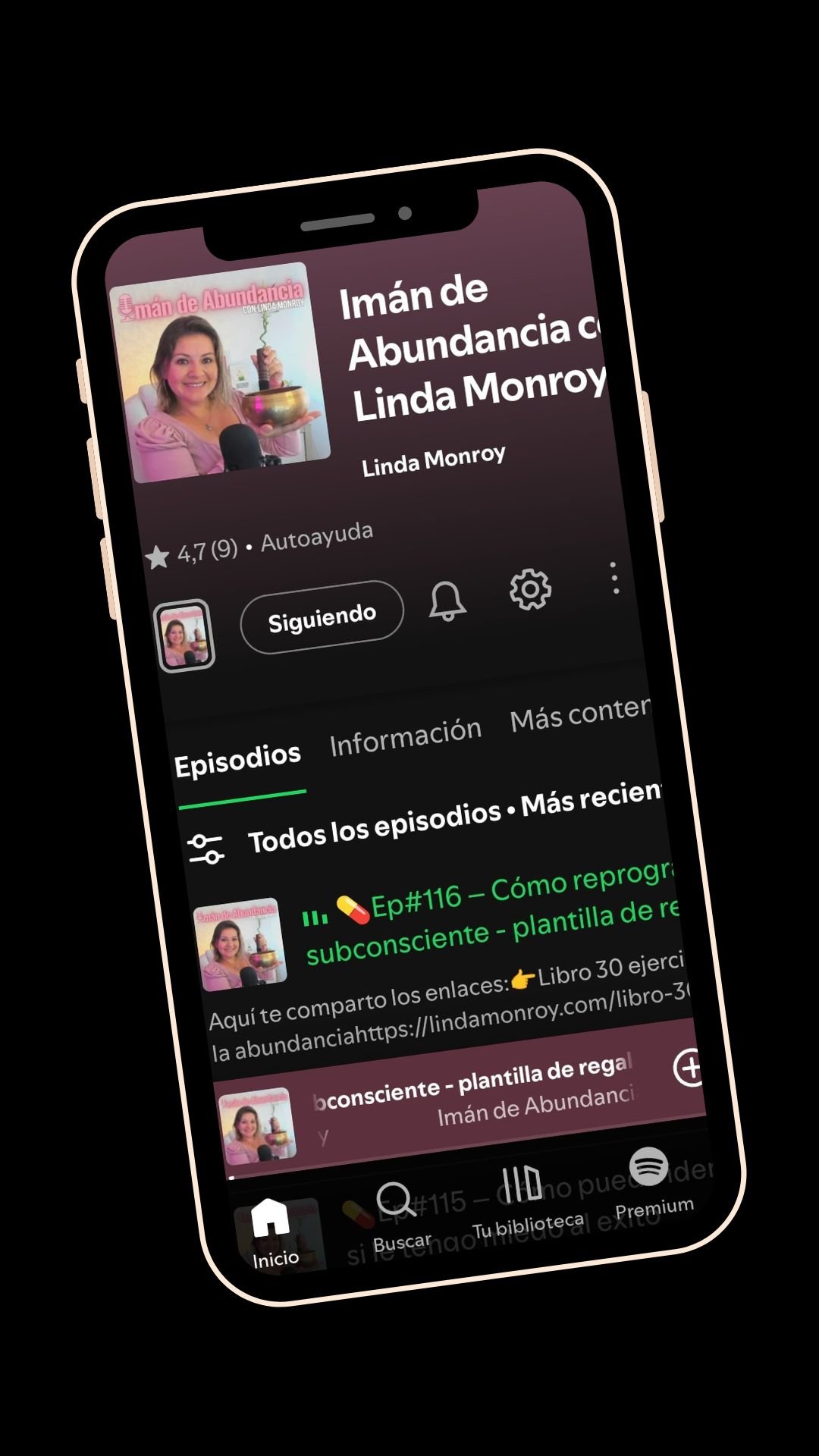 telefono podcast iman de abundancia linda monroy