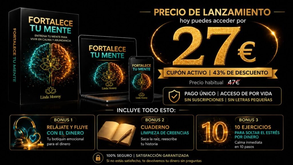 FORTALECE TU MENTE CURSO cupon activo 27 euros