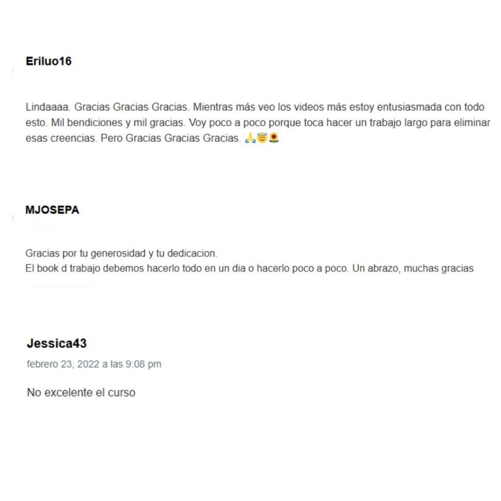 TESTIMONIOS DE LA PAGINA DE VENTA FTM 1