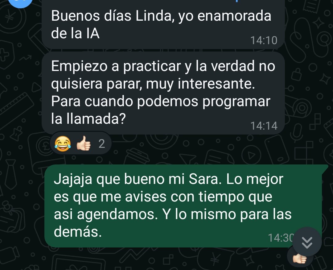 Testimonio de alumna utilizando inteligencia artificial