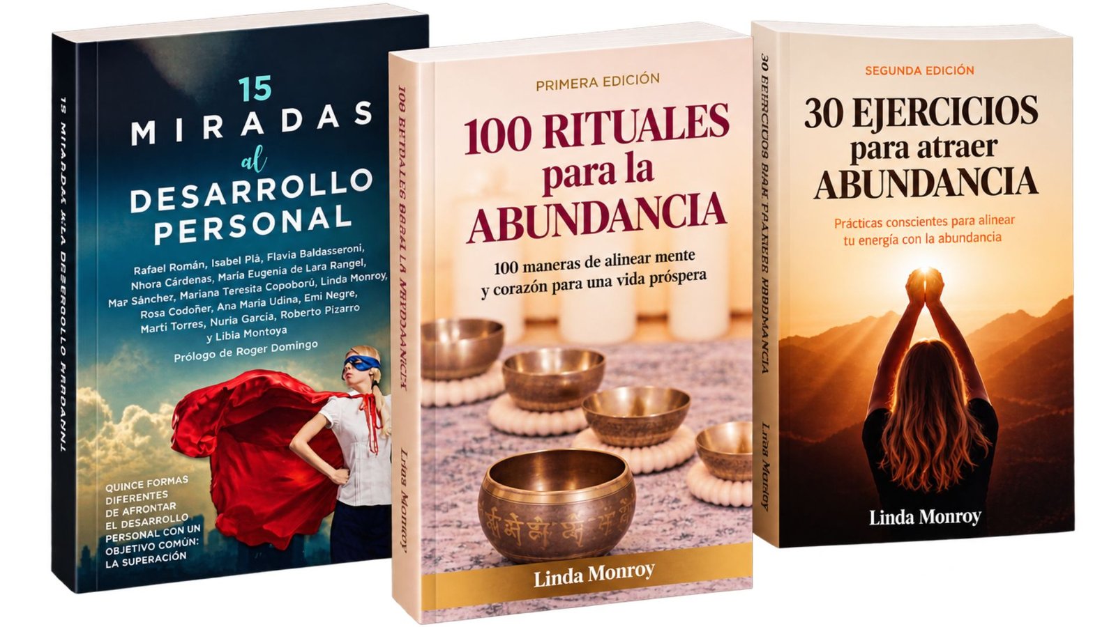 Pack de 3 libros de Linda Monroy